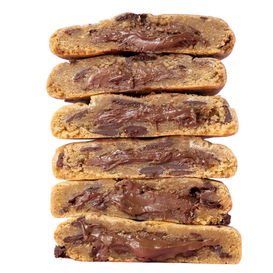 Stuffed Cookies - Chocolate Chip with Hazelnut Spread by Dirty Cookie