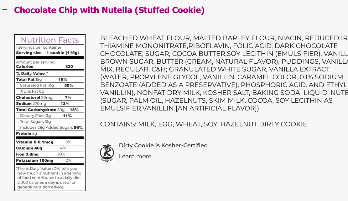 Stuffed Cookie Assortment by Dirty Cookie