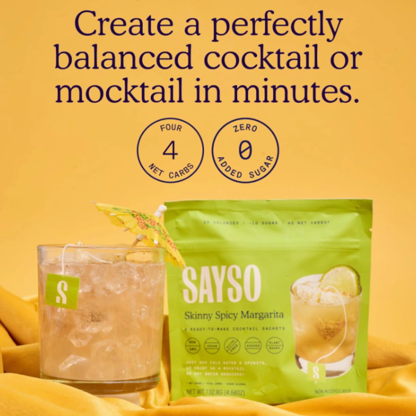 Skinny Spicy Margarita - Cocktail or Mocktail Kit
